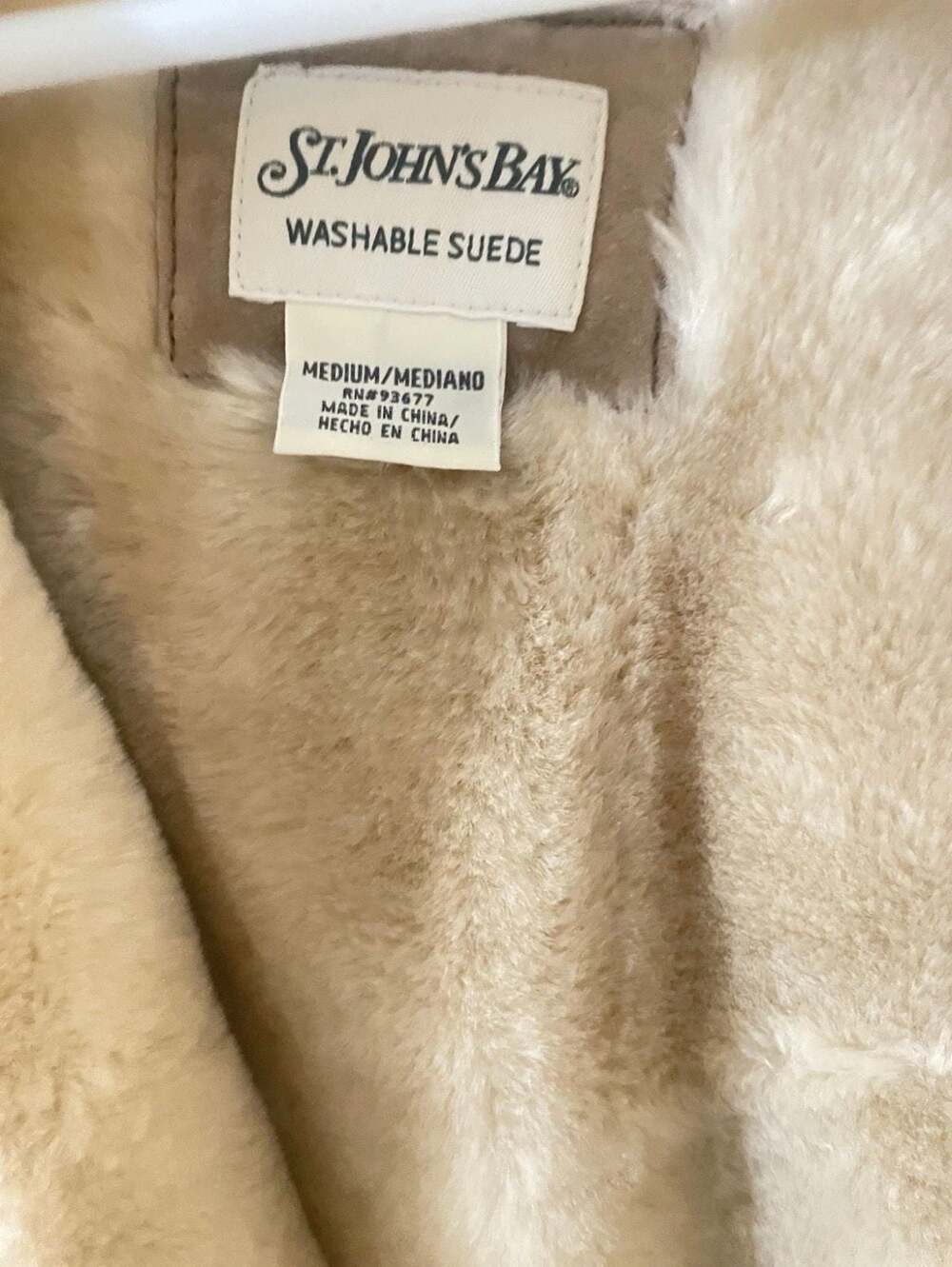 St. John's Bay Washable Suede Faux Fur Lined Hooded Jacket - Picture 2 of 9